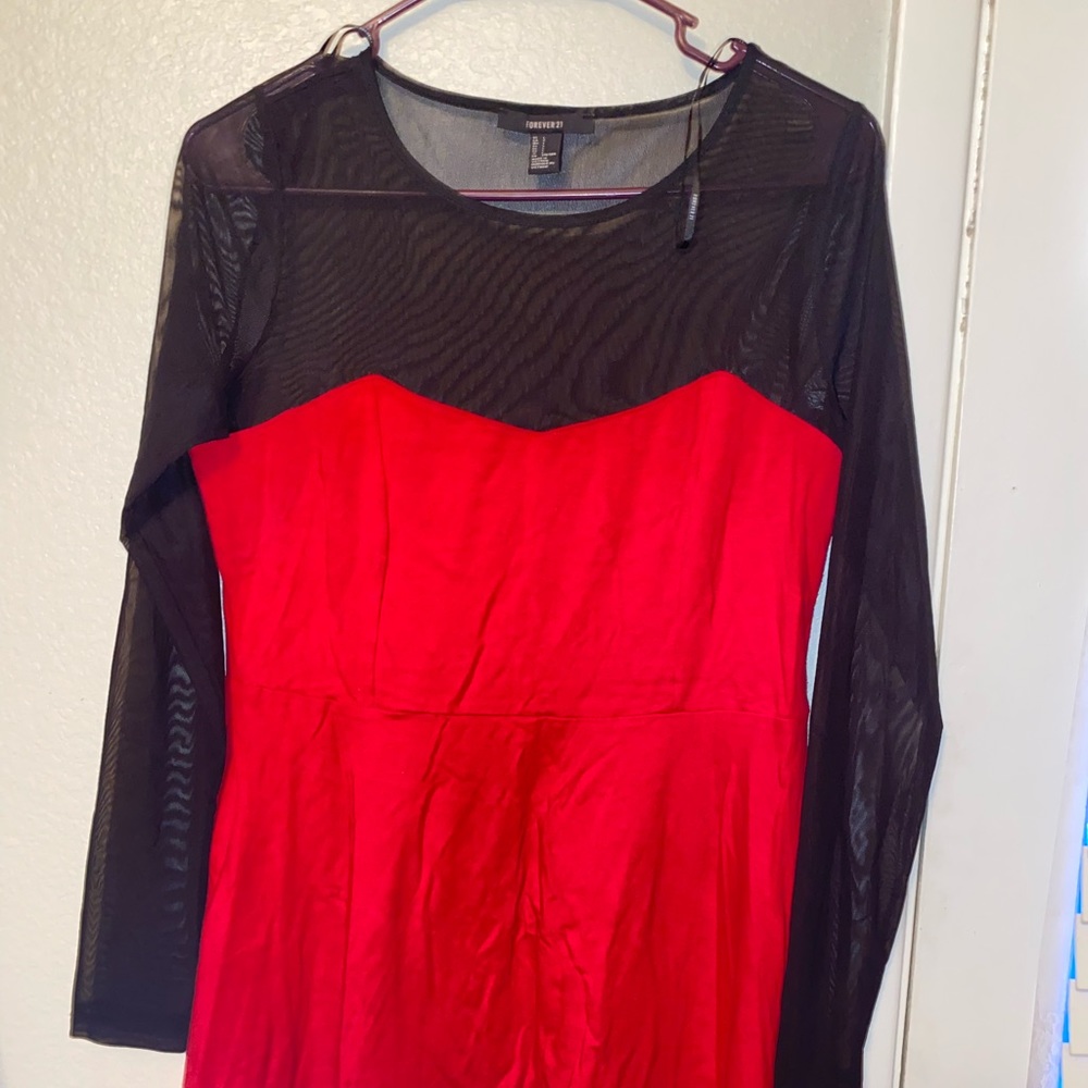 Black and red dress